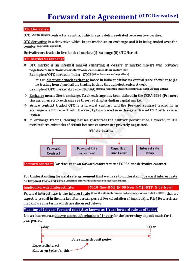 Understanding Forward Rate Agreements | PDF | Over The Counter (Finance ...