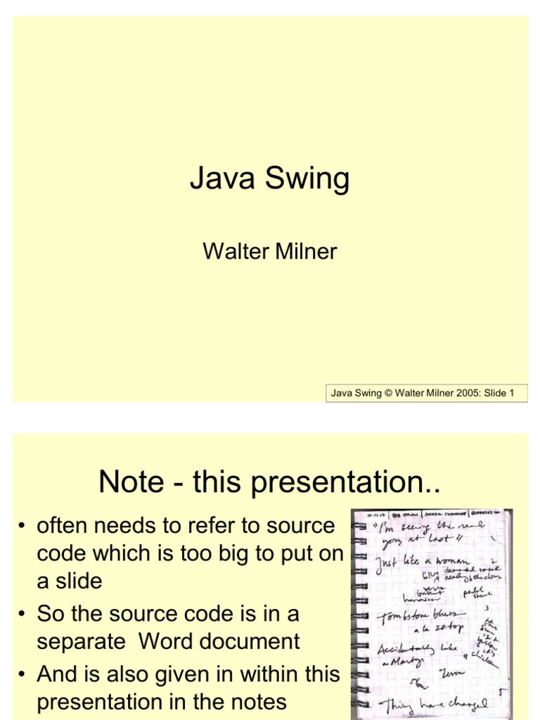 Java Swing | PDF