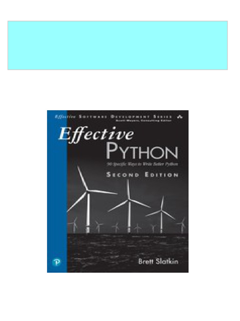 (FREE PDF Sample) Effective Python 90 Specific Ways To Write Better ...