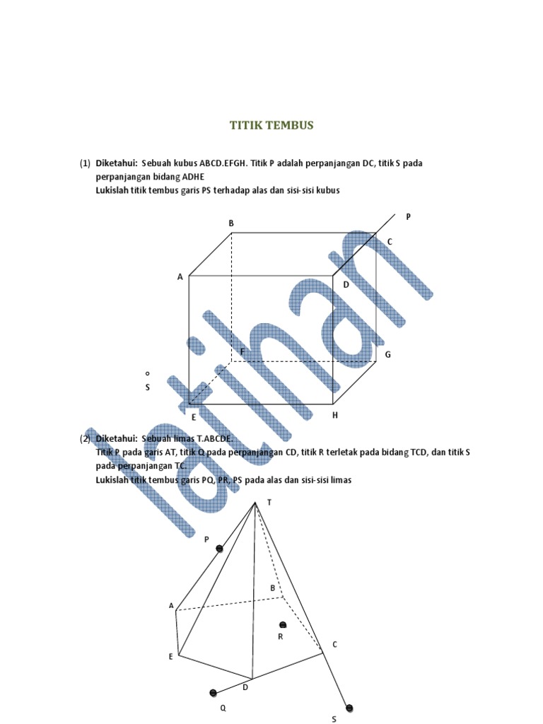 Unduh 9000 Koleksi Gambar Garis Yang Tembus Pada Bidang Terbaik 