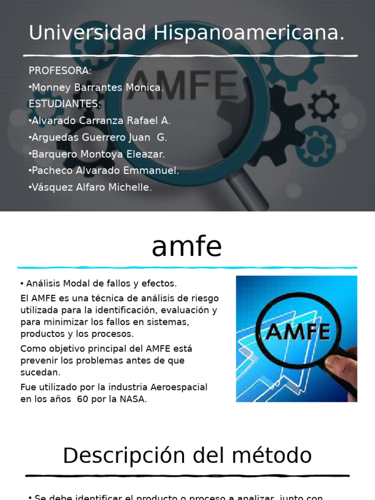 AMFE Presentación | PDF