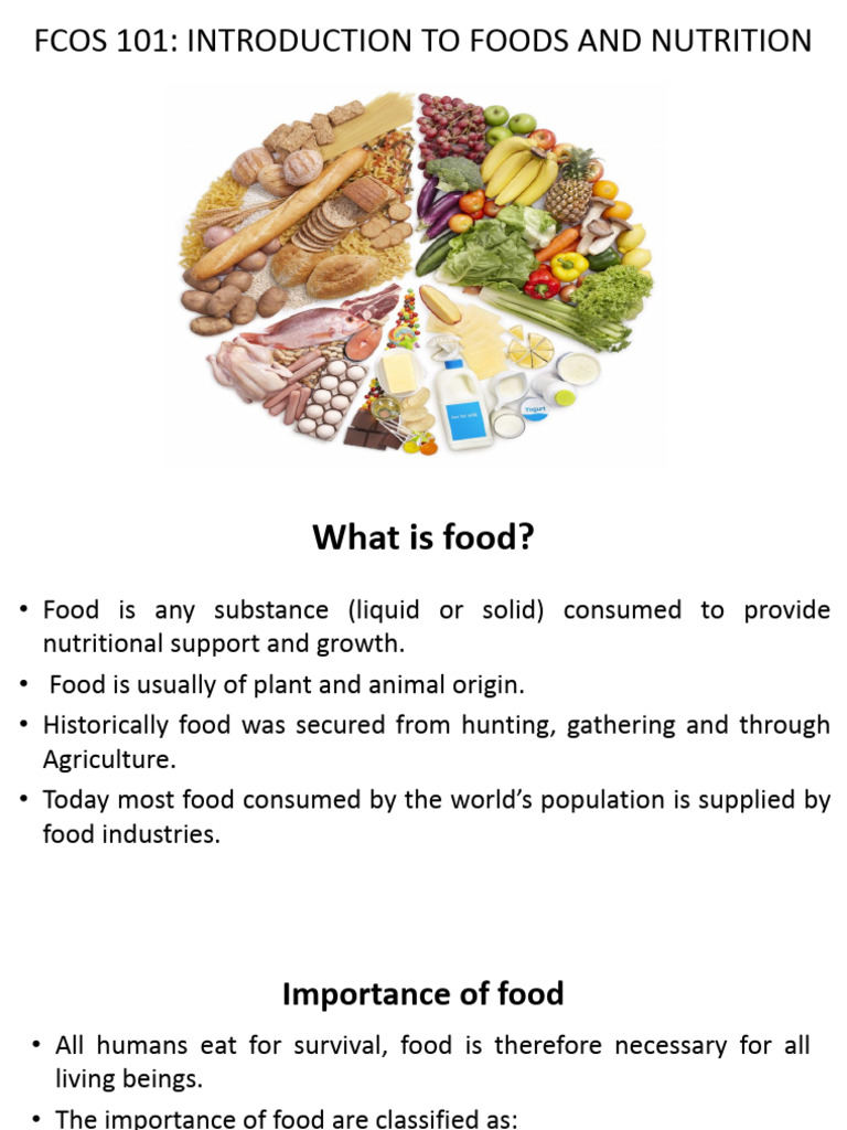Week 1 | PDF | Nutrition | Diet & Nutrition