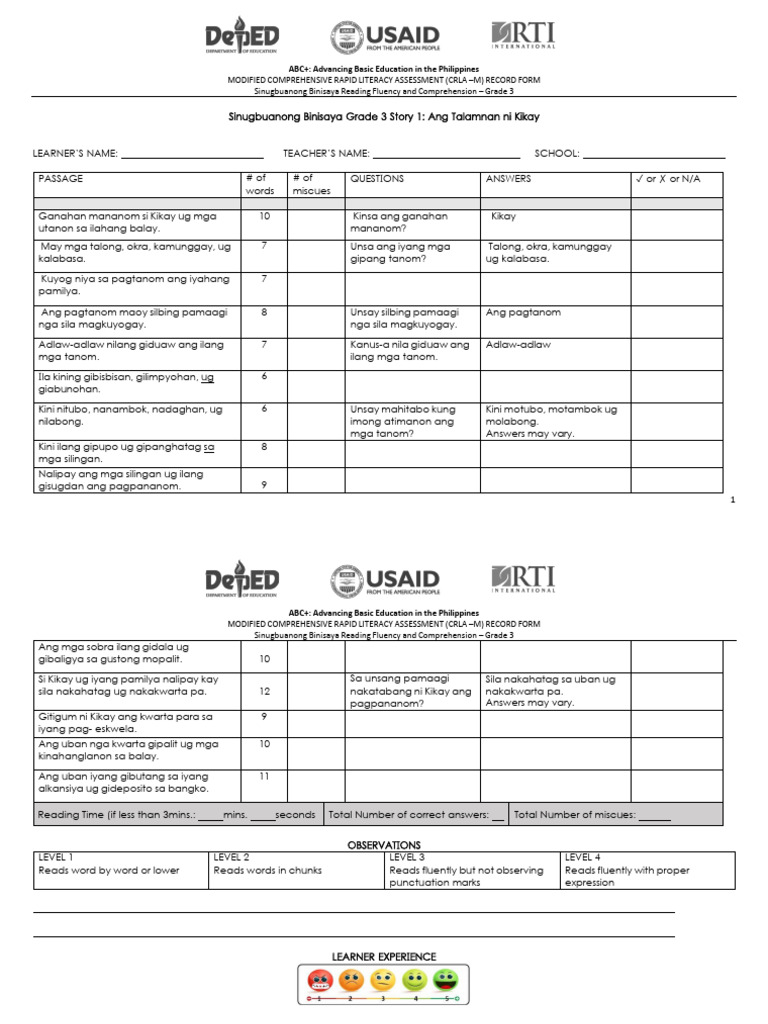 S.BIN G3 FRecord Form | PDF