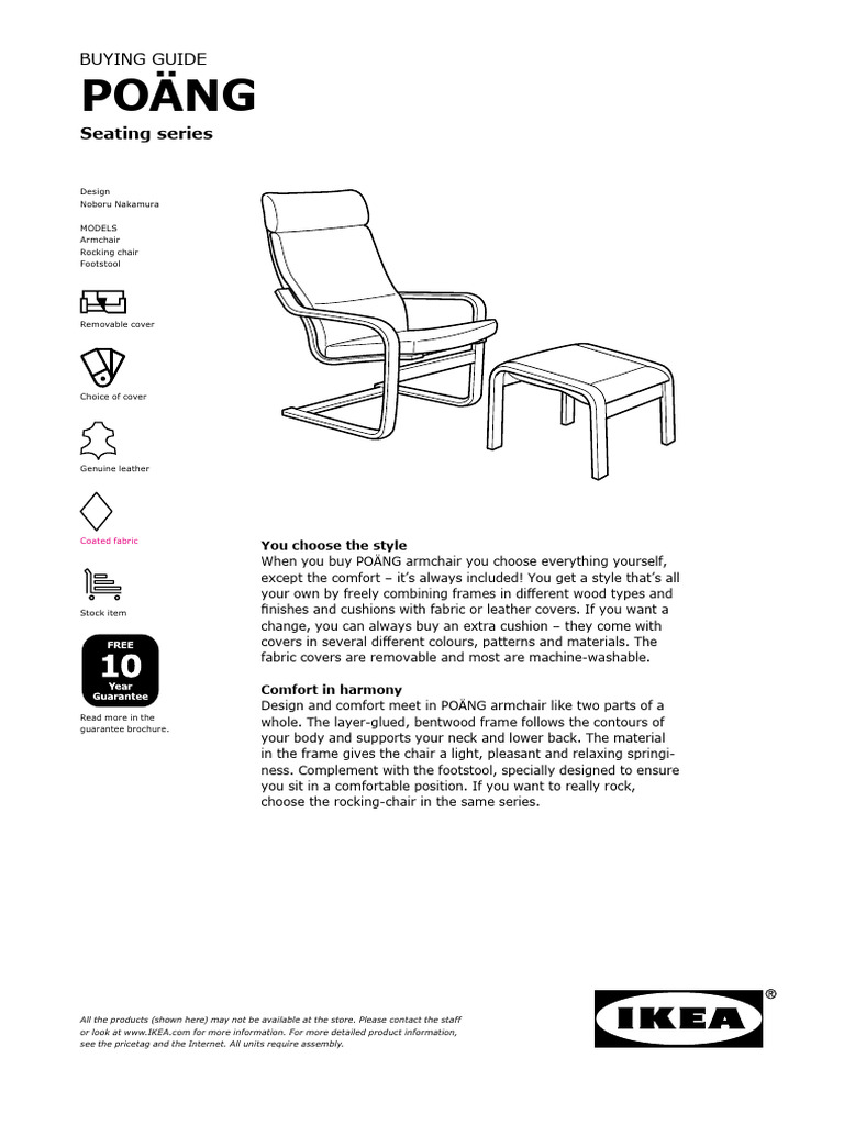 Poang Buying Guide PDF Textiles Chair