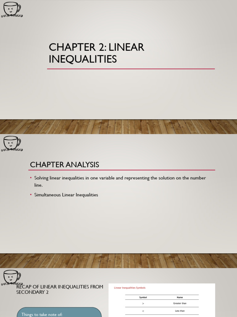 (E-MATH) Chapter 2 - Linear Inequalities | PDF