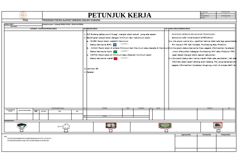 Panduan Pengisian Papan Alamat Gudang | PDF