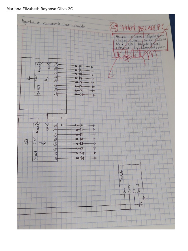 Circuito de Registro de Corrimiento 74LS164 | PDF