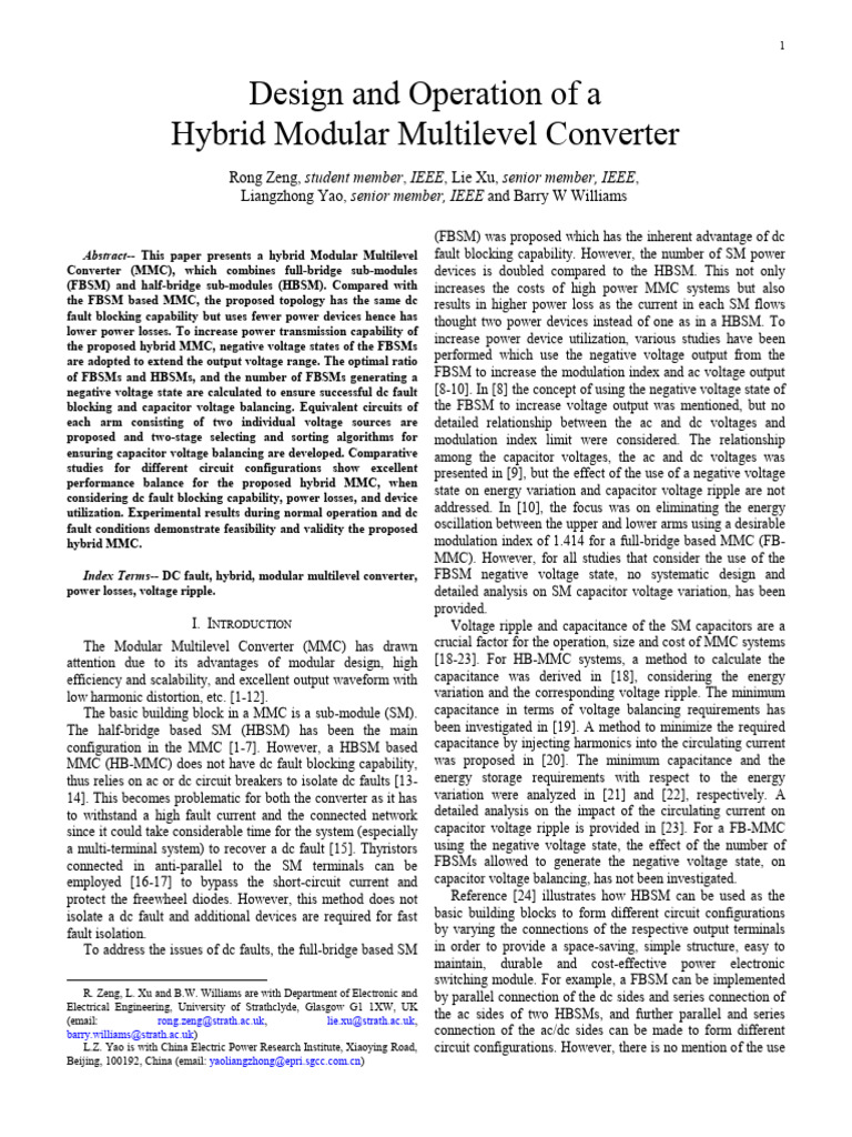 Zeng Etal IEEE TPE 2014 Design and Operation of A Hybrid Modular ...