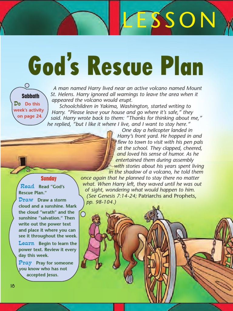 God's Rescue Plan: Lesson | PDF | Noah | Genesis Flood Narrative