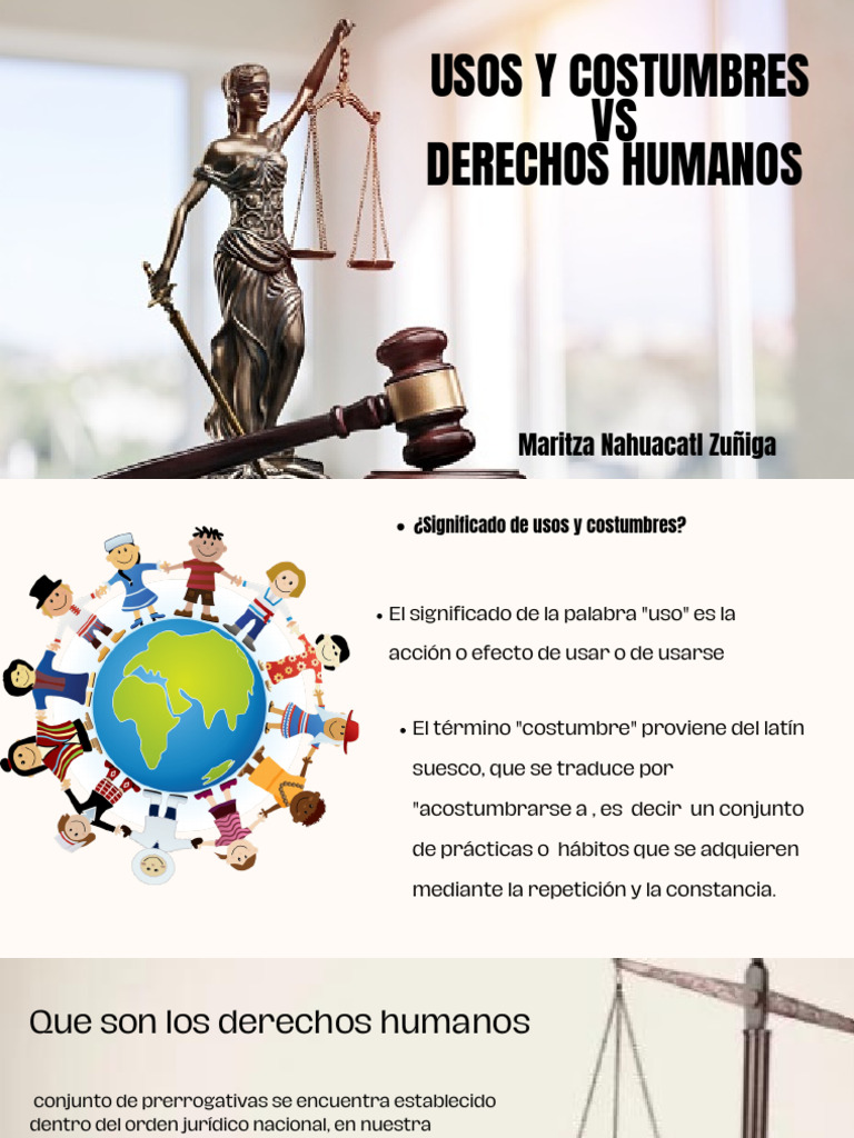 Usos y Costumbres vs Derechos Humanos | PDF | Derechos humanos | Justicia