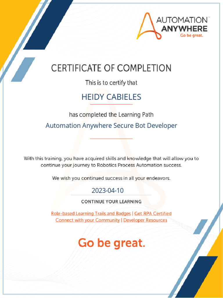 Automation Anywhere Secure Bot Developer Guide | PDF