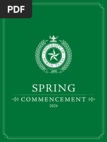 Unt Spring2024 Commencement Program 2