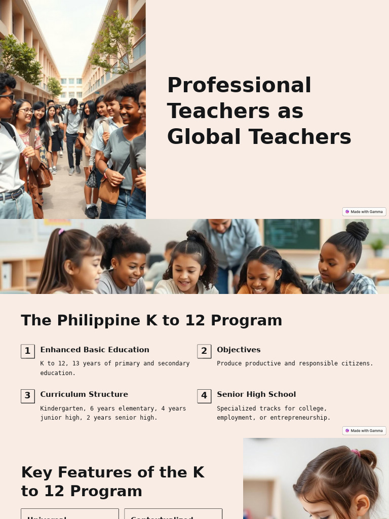 Professional Teachers As Global Teachers | PDF | Curriculum | Teachers