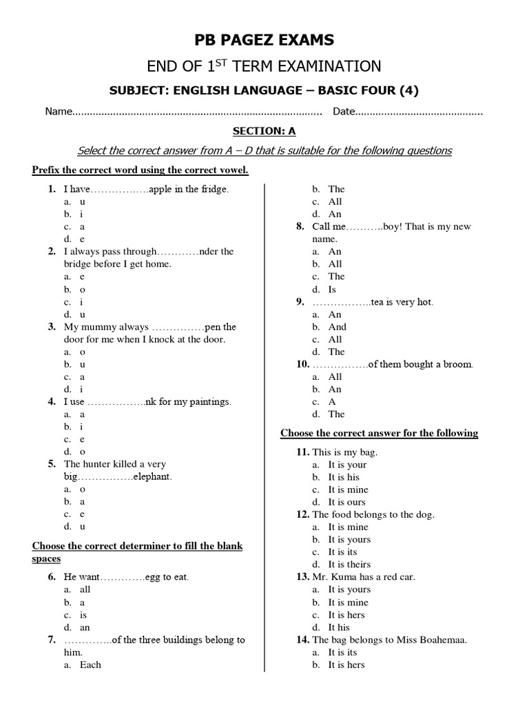 B4 English | PDF | Language Families | Languages