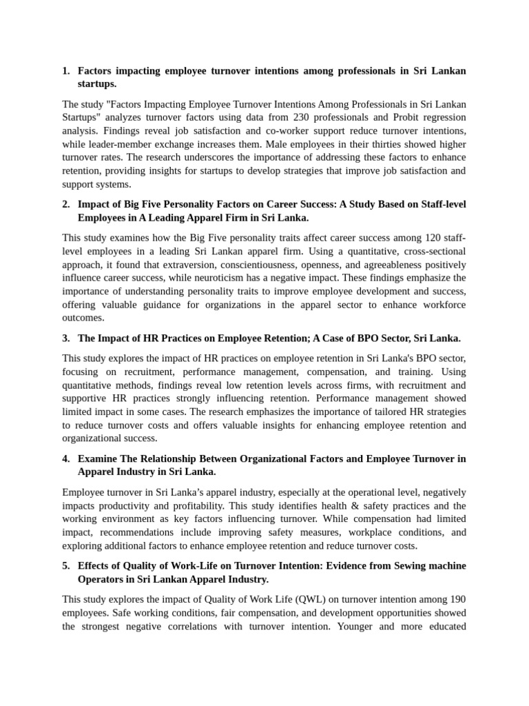Snapshot of Summary Report 2025