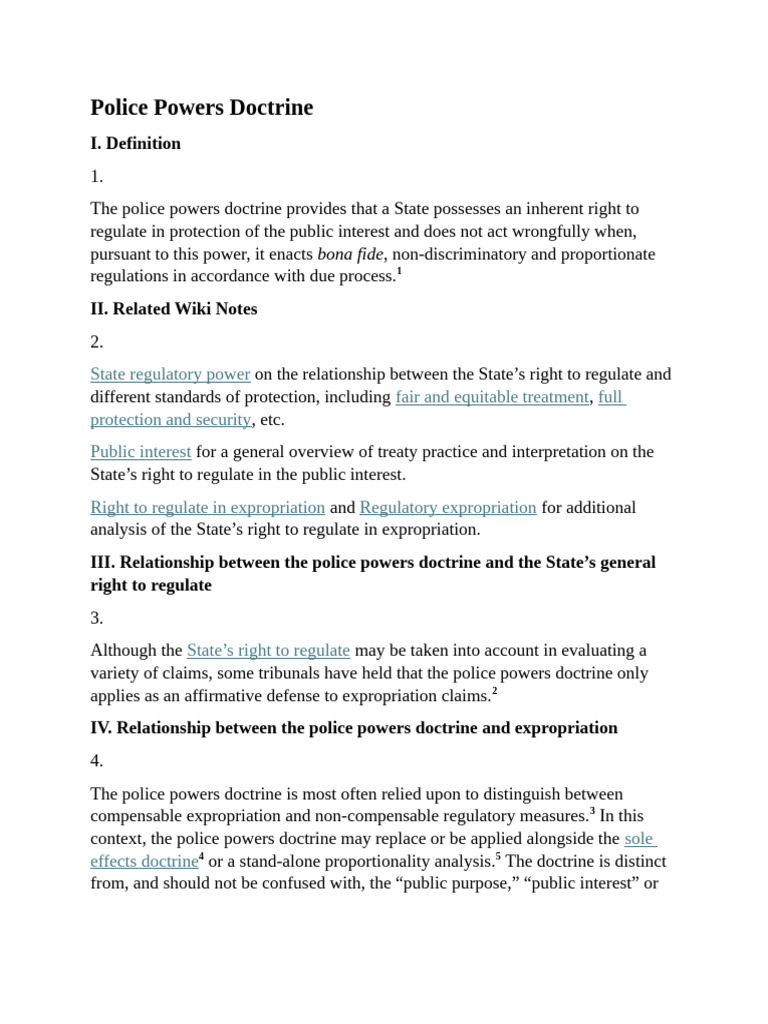 Understanding Police Powers Doctrine | PDF | Police Power (United ...