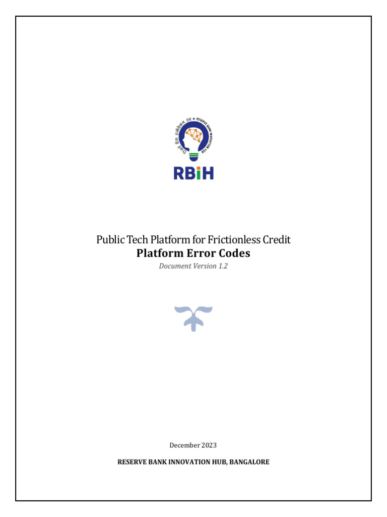 Platform Error Codes Reference 1.2 | PDF | Public Key Certificate |  Databases