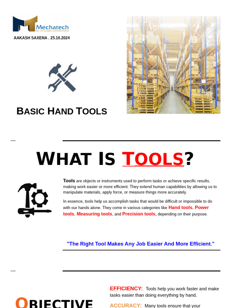 Basic Hand Tools | PDF | Nut (Hardware) | Tools