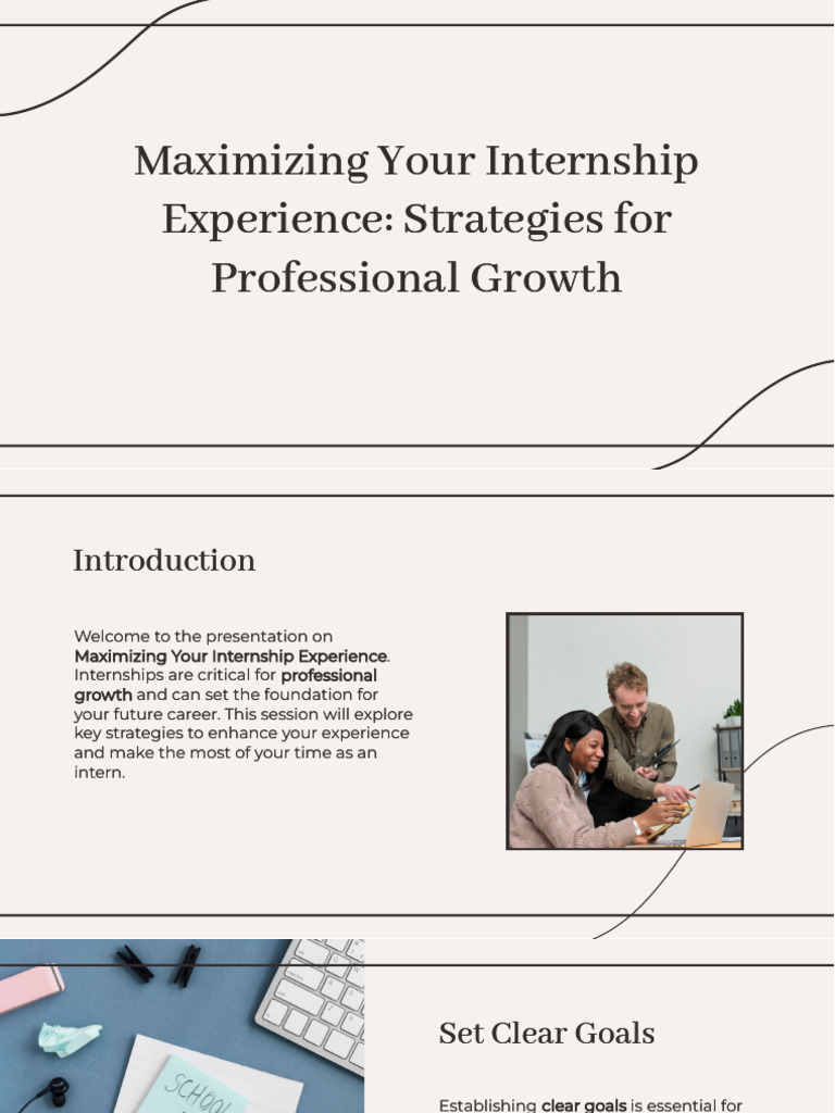 Optimize Your Internship Experience | PDF | Cognition | Behavior ...