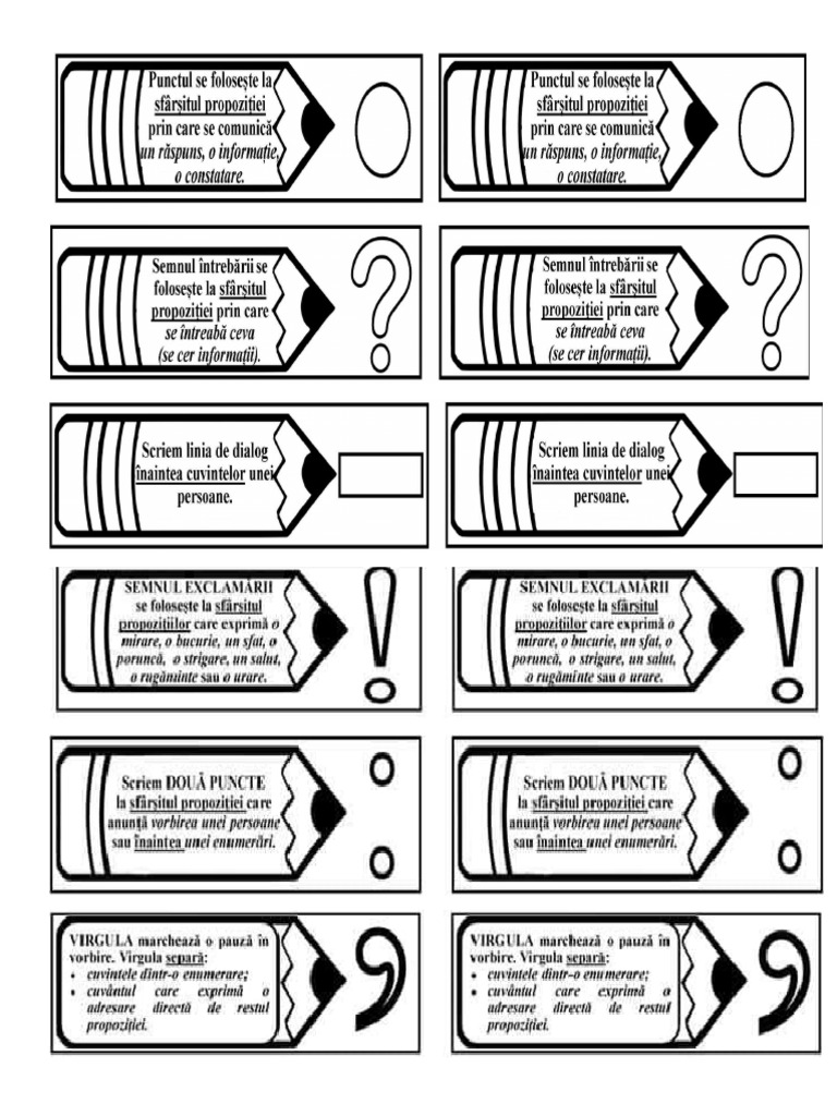 Semne De Punctuatie Pt Caiet Pdf