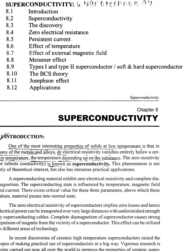 Superconductivity | PDF | Superconductivity | Condensed Matter Physics