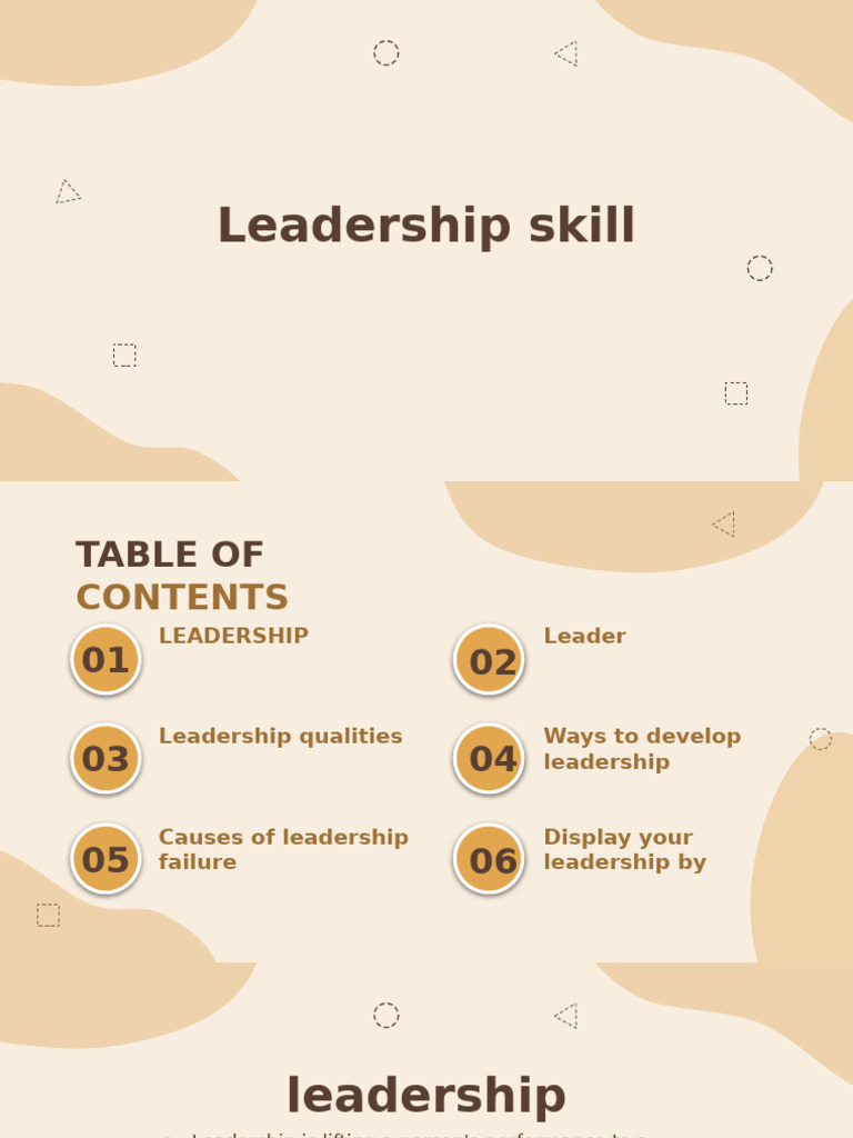 Leadership 1 | PDF