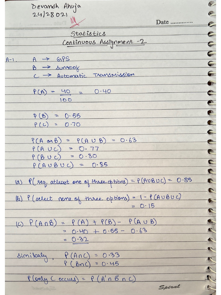 Devansh Stats CA 2 | PDF