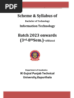 Study Scheme & Syllabus of B. Tech 7th Sem Mechanical Engineering Batch ...