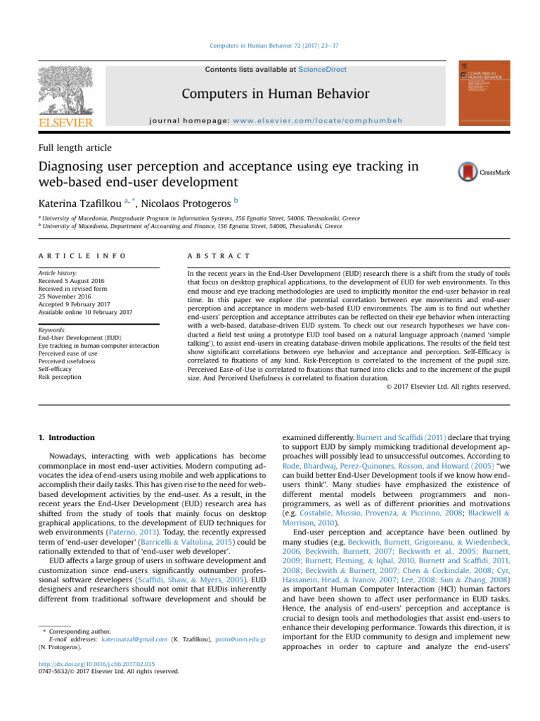 Diagnosing User Perception and Acceptanc | PDF | Usability | Self Efficacy