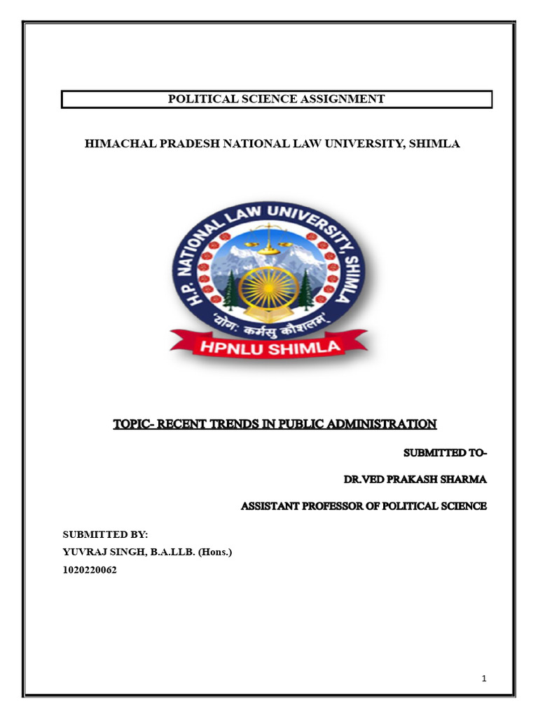 POL 4th Sem | PDF | Public Administration | Science