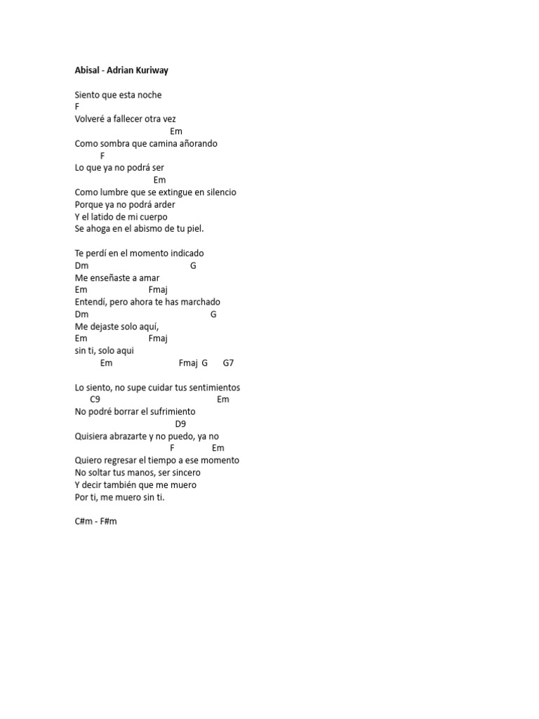LETRAS | PDF | Amor