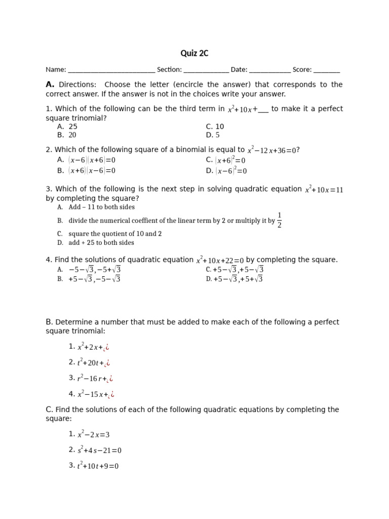 Quiz 2c | PDF