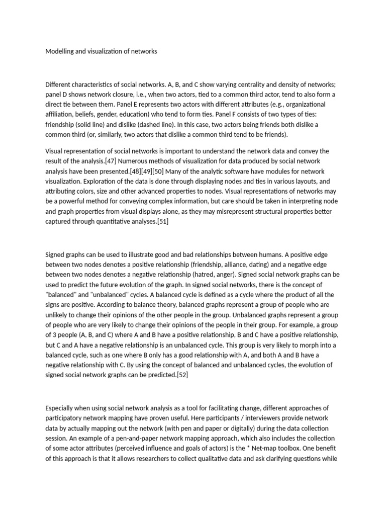 Social Network Visualization Insights | PDF