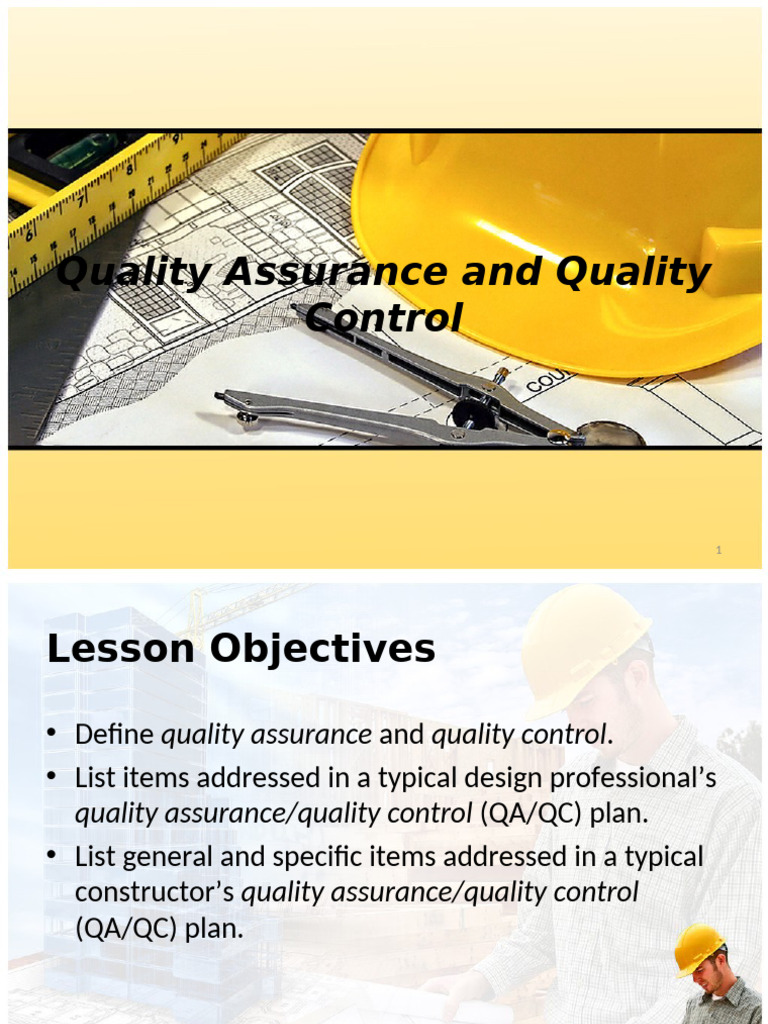 Quality Assurance and Control Overview | PDF | Quality Assurance ...
