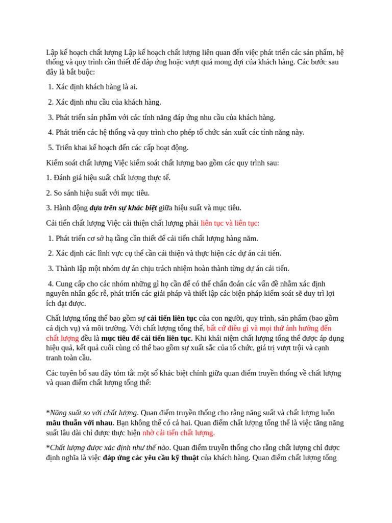 QM Note | PDF
