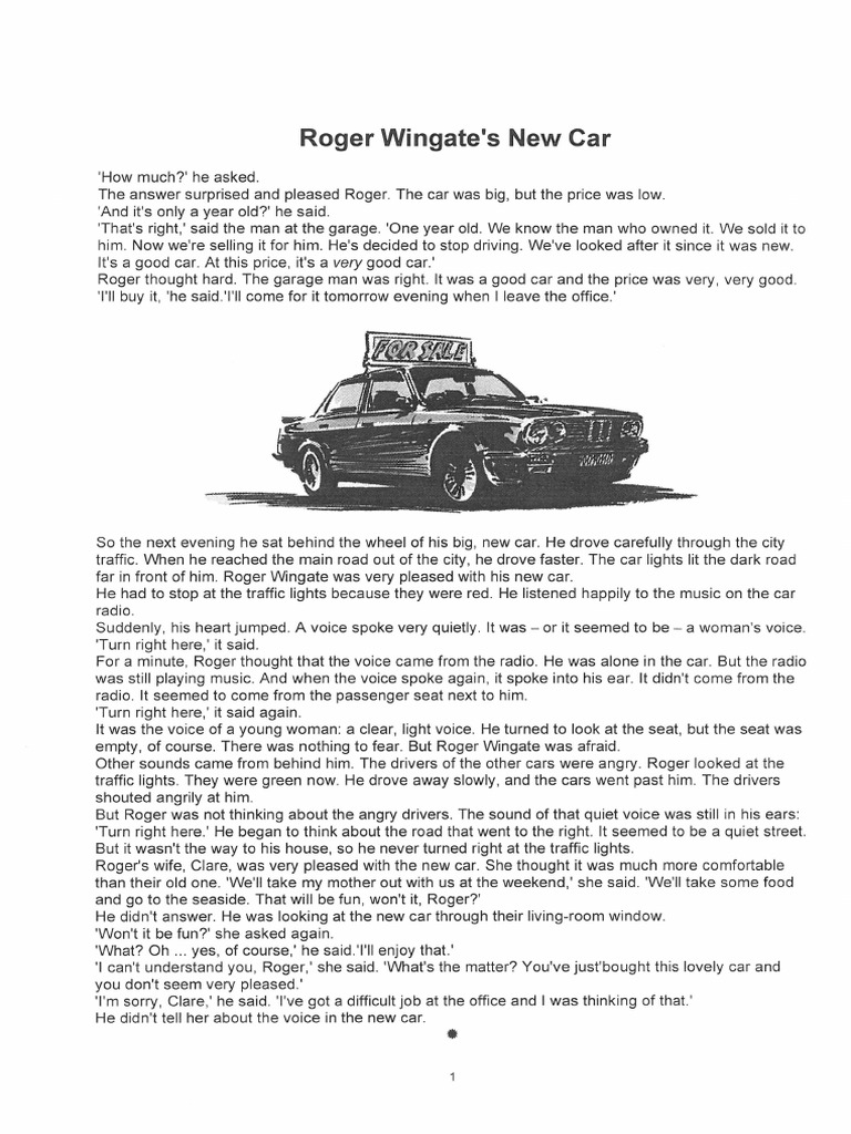 Roger Wingates New Car | PDF