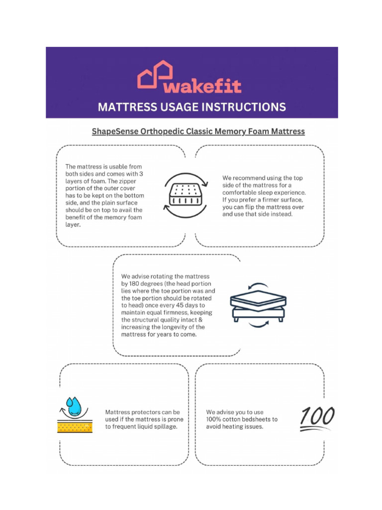 Mattress Instruction | PDF