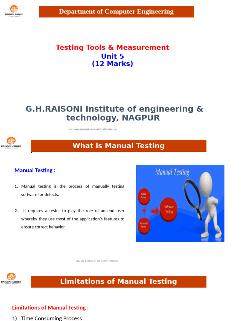 Ste Unit5 Presentation Updated | PDF | Software Testing | Automation