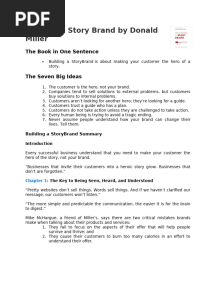 Building A Story Brand by Donald Miller