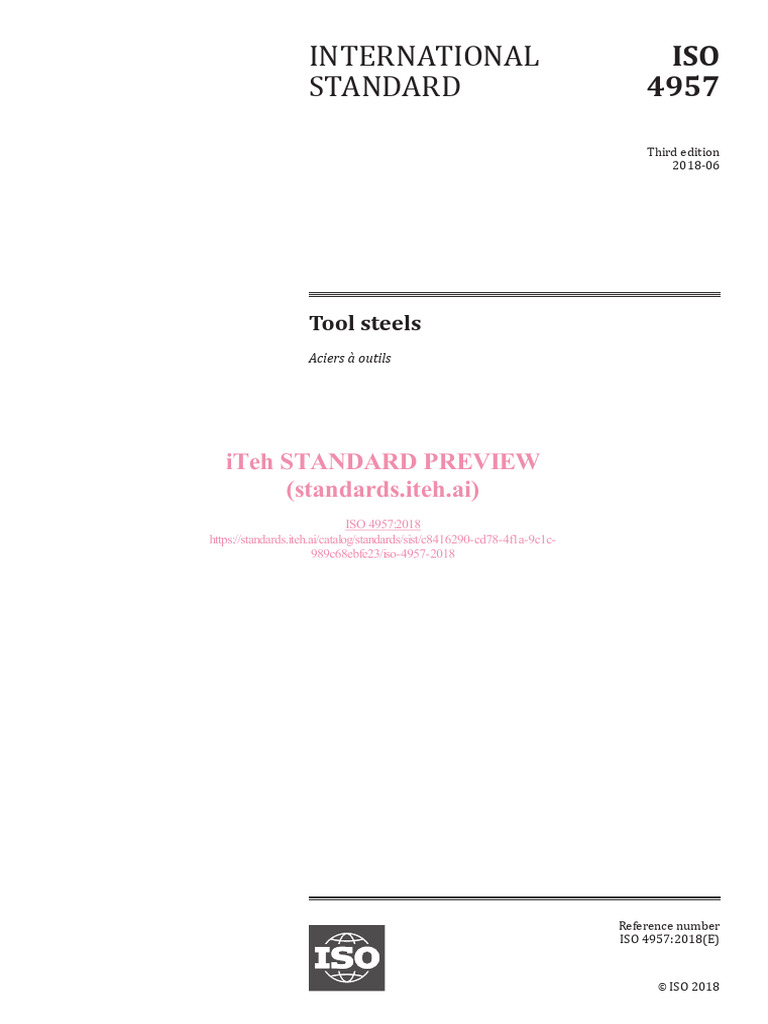 Iso 4957 2018 | PDF | International Organization For Standardization ...