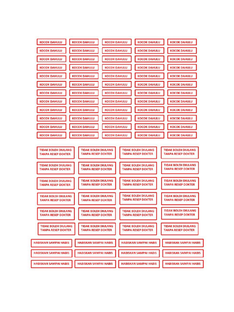 Label Ni, Peringatan | PDF