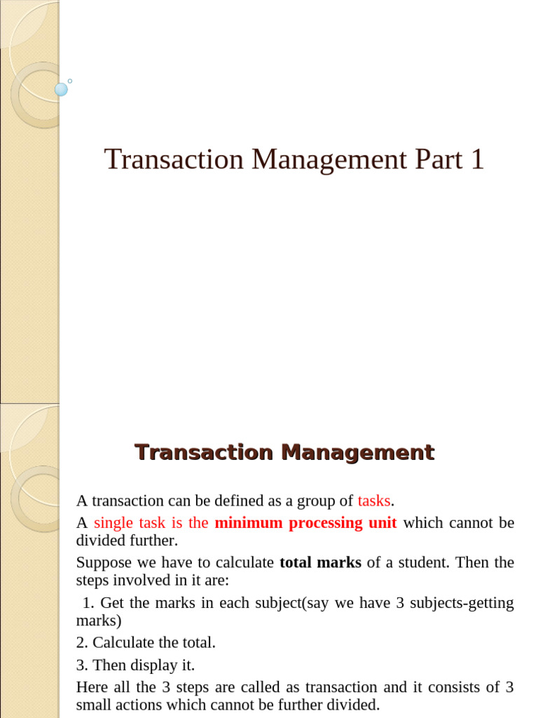 Understanding Transaction Management | PDF | Database Transaction | Acid