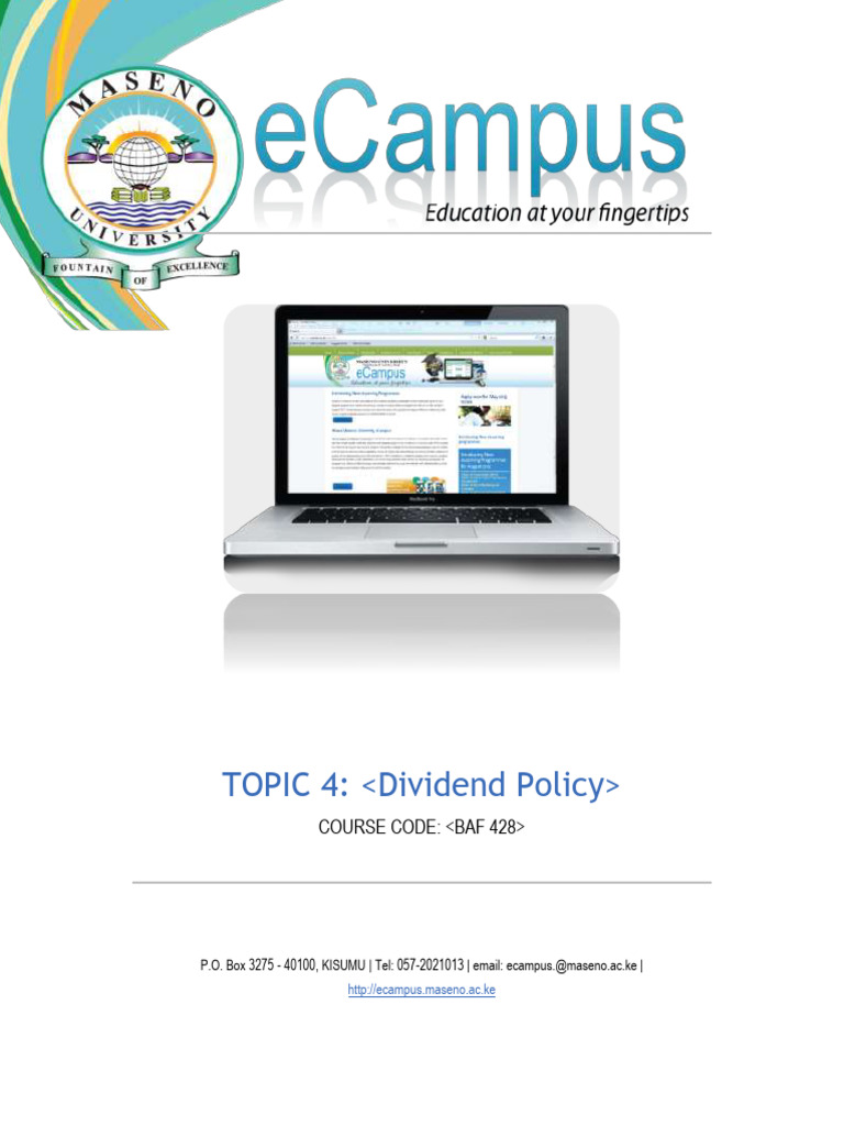 Understanding Dividend Policy Essentials | PDF | Dividend | Share ...