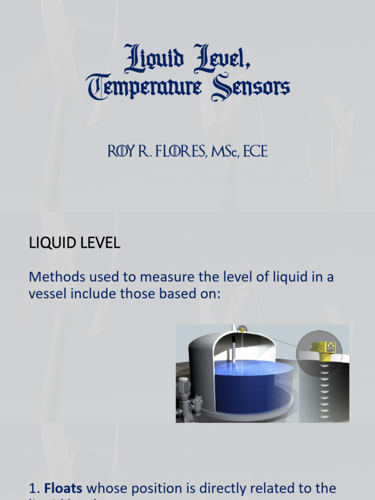 Elements of Liquid Level Measurement | PDF | Buoyancy | Capacitor