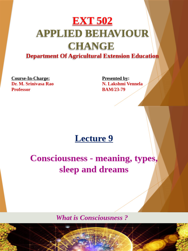 502 Lec 9 | PDF | Sleep | Rapid Eye Movement Sleep