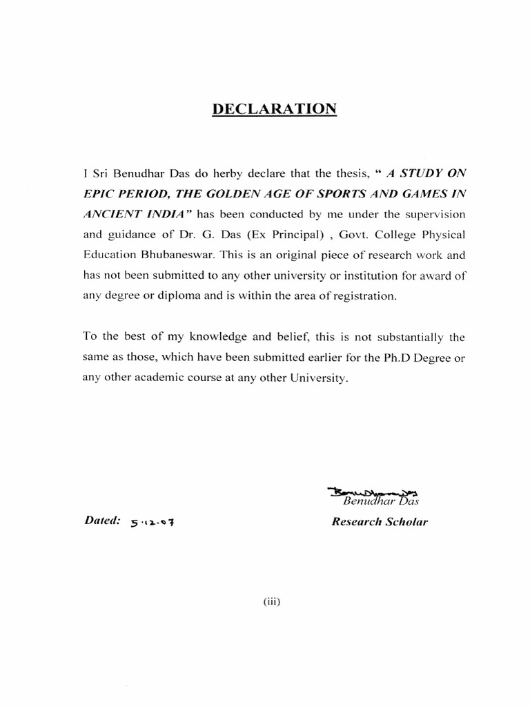 03 Declaration | PDF