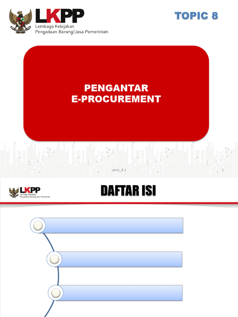 Panduan E-Procurement dan E-Tendering | PDF