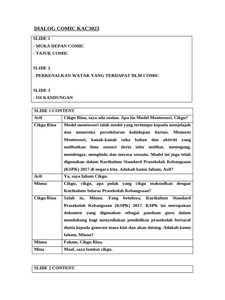 Dialog Comic | PDF