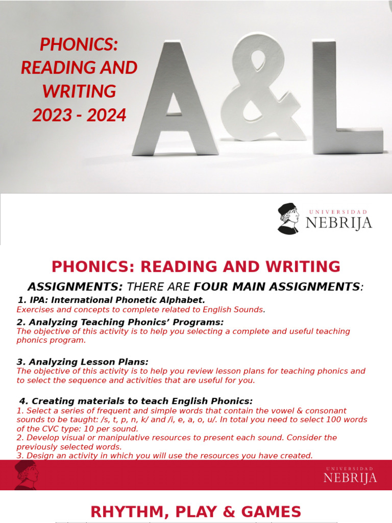 1) Phonics - Syllabus | PDF