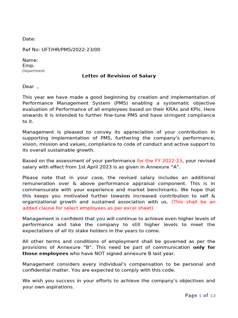 Salary Revision Notification 2023 | PDF | Intellectual Property ...